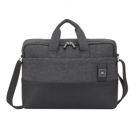 Rivacase Lantau borsa per notebook 39,6 cm (15.6") Valigetta ventiquattrore Nero, Grigio (8831BKMELANGE) (8831BLACKMELANGE)