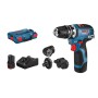 Bosch GSR 12V-35 FC 1750 Giri/min Senza chiave 590 g Nero, Blu, Rosso (06019H3000)