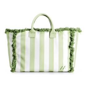 Muitomas BEACHBAGGN borsa e tracolla Cotone, Poliestere Verde Donna Borsa da spiaggia