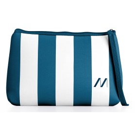 Muitomas BEACHPOUCHBL borsa e tracolla Cotone, Poliestere Blu Donna Borsa da spiaggia