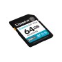 Kingston Technology 64GB SDXC Canvas Go Plus Gen4 200MB/s C10 UHS-I U3 V30 (SDG4/64GB)