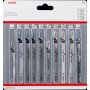 Bosch 2 607 011 172 lama per sega a gattuccio, sega a traforo e sega universale Lama per seghetto alternativo 10 pz (2607011172)