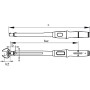 Gedore TF-Z100 3278573 Drehmomentschlüssel 20 - 100 Nm (3278573)
