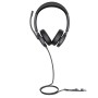 Yealink UH48 Dual Teams USB-C/A Auricolare Cablato A Padiglione Musica e Chiamate USB Type-C / USB Type-A Nero (1308153)