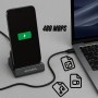 4smarts 541426 docking station per dispositivo mobile Smartphone Nero, Grigio