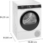 Siemens iQ500 WQ33G2D41 asciugatrice Libera installazione Caricamento frontale 9 kg Bianco