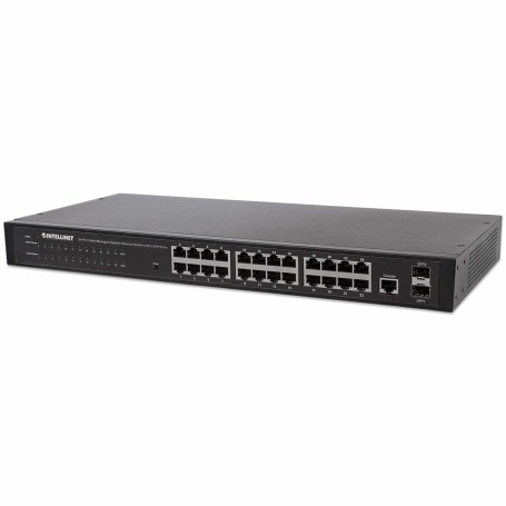 Intellinet 560917 switch di rete Gestito Gigabit Ethernet (10/100/1000) 1U Nero (560917)
