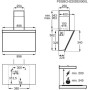 AEG DVE5961HB EEK: A Cappa a libera installazione, 90 cm di larghezza, 710 m³/h, Hob²Hood, 3 livelli di potenza