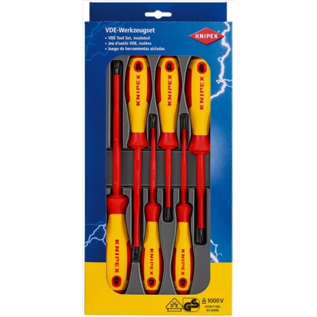 Schraubendreher-Paket 00 20 12 V01 VDE (rot/gelb, 6-teilig)