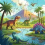 Wooden Puzzles Kids - Dinosaurier Welt (44 Teile) (12004084)