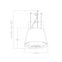 Elica PRF0119940A EASY UX WH/F/50 Cappa sospesa cm. 50 - bianco