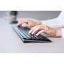 CHERRY KW 9100 SLIM tastiera Universale RF senza fili + Bluetooth Nero (JK-9100BE-2)