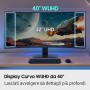 Samsung Monitor Gaming Odyssey G7 - G75F da 40" WUHD Curvo (LS40FG750EUXEN)