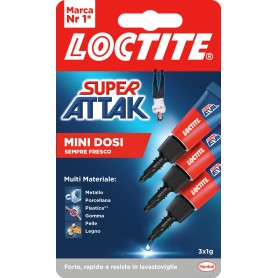 Loctite Super Attak Mini Dosi Liquido 3x1g (2631597)