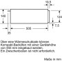 SIEMENS BI510CNR0 - CASSETTO SCALDANTE iQ500, NERO, 60 X 14 CM