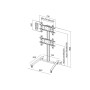 Multibrackets 2215 Supporto per display espositivi 139,7 cm (55") Nero (MB2215)
