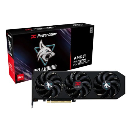 PowerColor Hellhound AMD Radeon RX 9060 XT 16GB GDDR6 (RX9060XT 16G-L/OC)