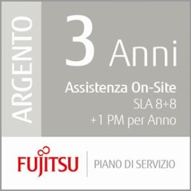 Fujitsu 3 Years Onsite Service, 8+8+1PM (U3-SILV-LVP)