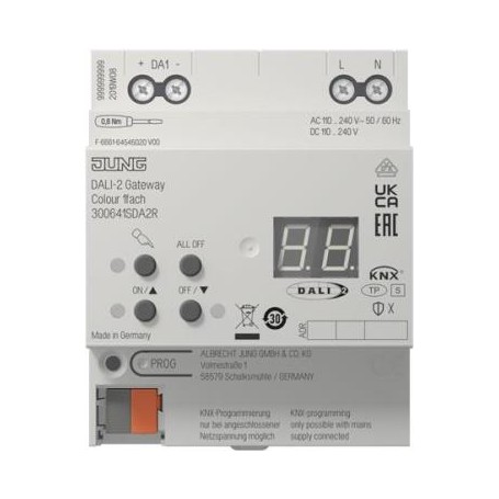 JUNG DALI-Gateway 300641SDA2R KNX Colour 1fach (300641SDA2R)