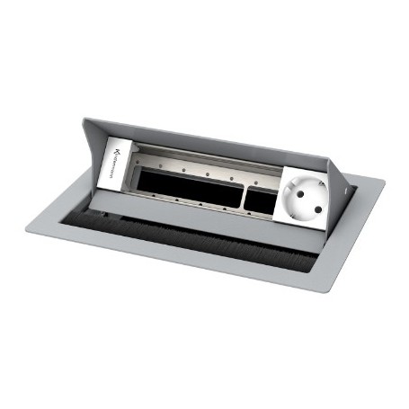 Kindermann 7492000071 cassetta di scarico Tipo F Argento, Bianco