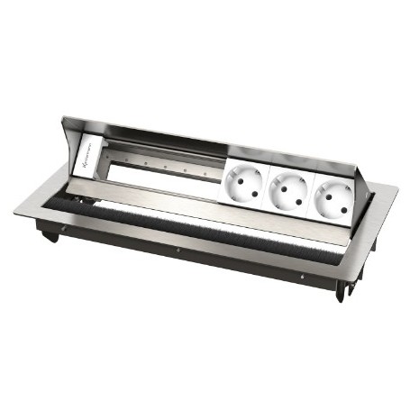 Kindermann 7492000063 cassetta di scarico Tipo F Acciaio inox, Bianco