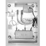 Preisner MSR48AZ rack Da parete Argento, Bianco
