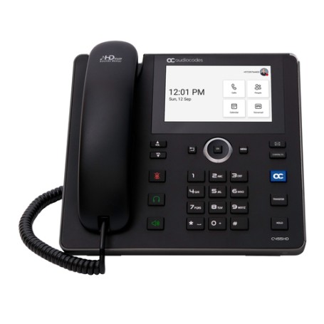 AudioCodes C455HD telefono IP Nero 8 linee TFT (TEAMS-C455HD)