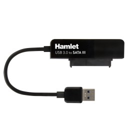Hamlet Adattatore USB 3.0 to SATA III per collegare hard disk p SSD a pc (XADU3SATA)