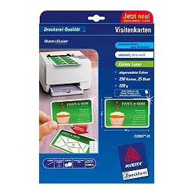Avery C32025-25 biglietto da visita 100 pz (C32025-25)
