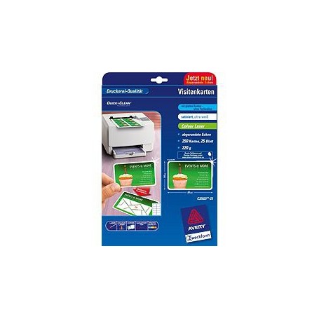 Avery C32025-25 biglietto da visita 100 pz (C32025-25)