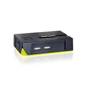 LevelOne KVM-0222 switch per keyboard-video-mouse (kvm) Nero, Verde (KVM-0222)