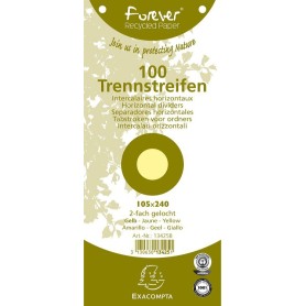 Exacompta 13425B divisore Giallo 100 pz (13425B)