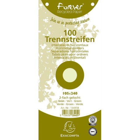 Exacompta 13445B divisore Verde 100 pz (13445B)