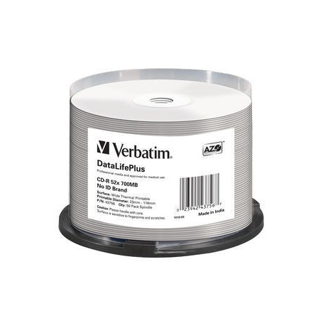 Verbatim CD-R 52x DataLifePlus 700 MB 50 pz (43756/50)
