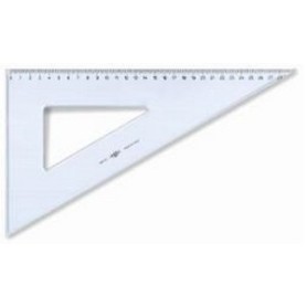 ARDA Squadra 60° 30 cm Linea Uni Polistirolo Trasparente (28830SSA)