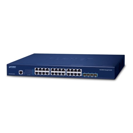 PLANET Layer 3 24-Port 10/100/1000T Gestito L3 Gigabit Ethernet (10/100/1000) 1U Blu (SGS-6310-24T4X)