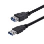 StarTech.com Cavo di prolunga USB 3.0 SuperSpeed da 1 m A ad A nero - M/F (USB3SEXT1MBK)