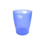 Exacompta 45310D bidone per la spazzatura 15 L Rotondo Polipropilene (PP) Blu (45310D)