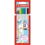 STABILO Pen 68 Brush marcatore Vivido Multicolore 8 pz (568/08-21)