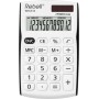 Rebell SHC312 calcolatrice Tasca Calcolatrice di base Nero, Bianco (SHC312BK)