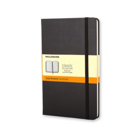 Moleskine Notizbuch Classic A5 Schwarz quaderno per scrivere Nero (QP061)