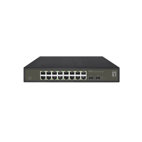 LevelOne GES-2118 switch di rete Gestito L2 Gigabit Ethernet (10/100/1000) Nero (GES-2118)