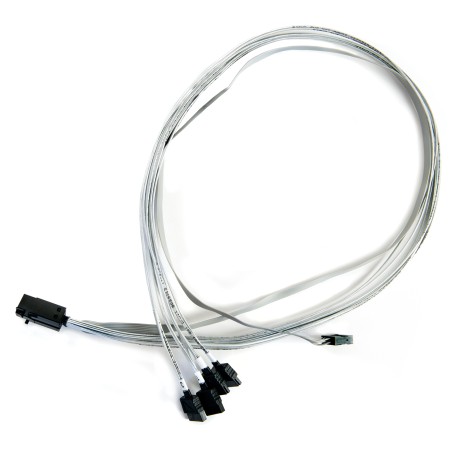 Microsemi ADAPTEC I-HDMSAS-4SATA-SB.8M 0,8 m 6 Gbit/s Grigio (2279800-R)