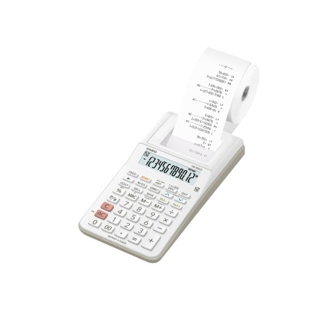 Casio HR-8RCE calcolatrice Desktop Calcolatrice con stampa Bianco (HR-8RCE-WE-S)