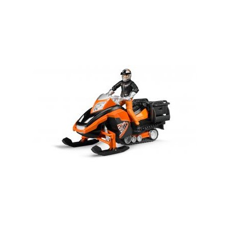 BRUDER Snowmobil m. Fahrer u. Ausst.| 63101 (63101)