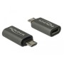 DeLOCK 65927 adattatore per inversione del genere dei cavi USB 2.0 Micro-B USB tipo-C Antracite (65927)