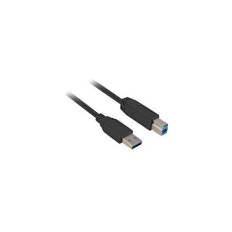 Sharkoon 2m, USB3.0-A/USB3.0-B cavo USB USB 3.2 Gen 1 (3.1 Gen 1) USB A USB B Nero (4044951015641)