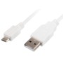 Sharkoon 1.5m, Micro-USB2.0-B/USB2.0-A cavo USB 1,5 m USB A Micro-USB B Bianco (4044951017775)