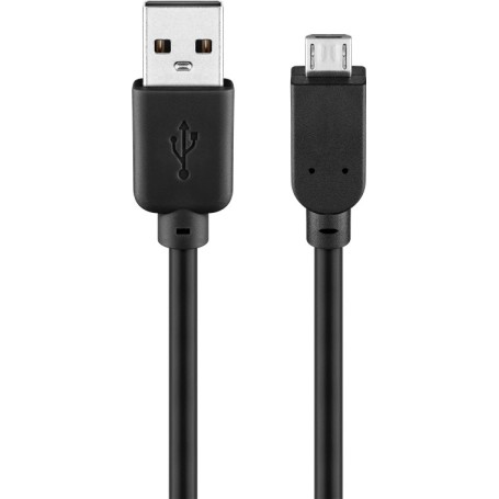 Goobay USB micro-B 500, 5m cavo USB Micro-USB B USB A Nero (93921)