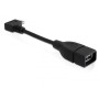 DeLOCK 83104 cavo USB 0,11 m USB 2.0 Micro-USB B USB A Nero (83104)
